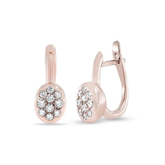 Orecchini Fiore Roberta srl Donna Pop in Oro rosa Diamante 0.59 Ct FO4496R001 - FO4496R001